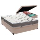 Ver imagem 1 de Cama Box Casal com Bau Ortobom D33 Light Bege