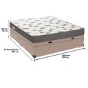 Ver imagem 4 de Cama Box Casal com Bau Ortobom D33 Light Bege