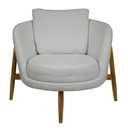Ver imagem 6 de Poltrona Decorativa Austin Bouclé Cinza Claro - Nexta Casa