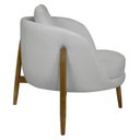 Ver imagem 7 de Poltrona Decorativa Austin Bouclé Cinza Claro - Nexta Casa