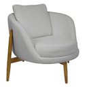 Ver imagem 1 de Poltrona Decorativa Austin Bouclé Cinza Claro - Nexta Casa