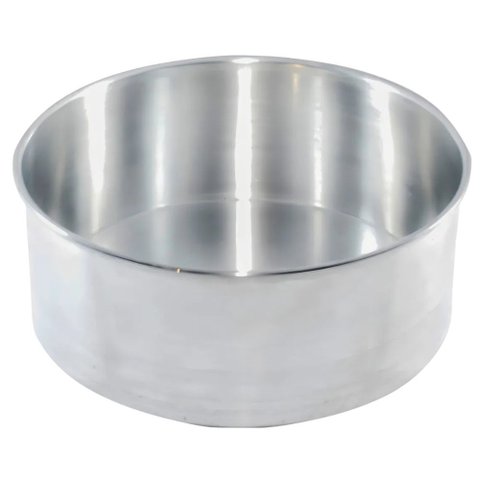 Assadeira Forma Aluminio Redonda Alta - 26 X10 Cm - Bolo Doces Pudim Torta Assado Legumes Comida