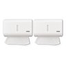 Kit 02 Dispenser Toalheiro Porta Papel Toalha Interfolha Urban Compacto Branco - 1