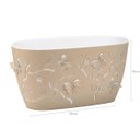 Ver imagem 2 de Kit Vasos de Plantas Flores 3 Cachepots Decorativos P M G Floreira de Mesa Plástico Plasvale