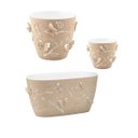 Ver imagem 1 de Kit Vasos de Plantas Flores 3 Cachepots Decorativos P M G Floreira de Mesa Plástico Plasvale