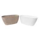 Ver imagem 5 de Kit Vasos de Plantas Flores 3 Cachepots Decorativos P M G Floreira de Mesa Plástico Plasvale