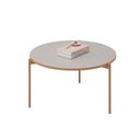 Ver imagem 2 de Mesa de Centro Tampo Redondo e Pés em Metal Dourado Dj Móveis Cleia Bali