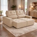 Ver imagem 1 de Sofá Price 2 Lugares 1,80m Linho Shop Das Cabeceiras.