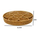 Ver imagem 2 de Bandeja Redonda Fibra Sintetica C/ 7 Petisqueira 41,5cm