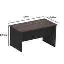 Ver imagem 3 de Mesa Reta Pé Painel Cor London com 02 Gavetas 1,20×0,60×0,75 Maranello 25mm