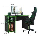 Ver imagem 3 de Mesa de Escritório YorK Q01 - Doce Sonho Móveis MESA DE ESCRITORIO MESA GAMER Preto/Verde