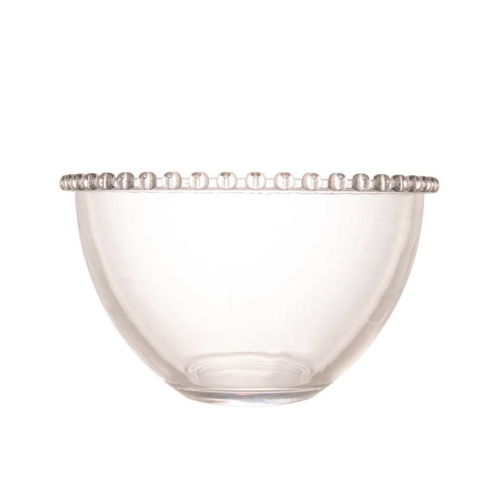 Saladeira de Cristal Coração Transparente 21cm Lyor - 3