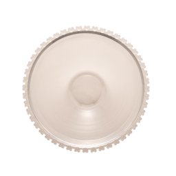 Saladeira de Cristal Coração Transparente 21cm Lyor - 5