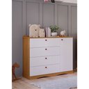 Ver imagem 4 de Cômoda Encanto com 4 Gavetas e 1 Porta Permóbili Nature/Branco