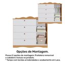 Ver imagem 5 de Cômoda Encanto com 4 Gavetas e 1 Porta Permóbili Nature/Branco