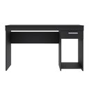 Ver imagem 5 de Mesa Para Computador Escrivaninha Home Office Estudos 1 Gaveta 1 Nicho Escritório Quarto Preto