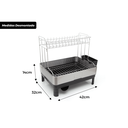 Ver imagem 3 de Escorredor de Louça Calha Úmida Speciale Pro 32x48,5x42cm em Aço Inox com Bandeja Coletora