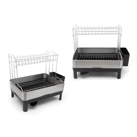 Escorredor de Louça Calha Úmida Speciale Pro 32x48,5x42cm em Aço Inox com Bandeja Coletora