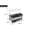 Ver imagem 2 de Escorredor de Louça Calha Úmida Speciale Pro 32x48,5x42cm em Aço Inox com Bandeja Coletora