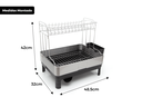 Ver imagem 2 de Escorredor de Louça Calha Úmida Speciale Pro 32x48,5x42cm em Aço Inox com Bandeja Coletora