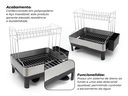 Ver imagem 6 de Escorredor de Louça Calha Úmida Speciale Pro 32x48,5x42cm em Aço Inox com Bandeja Coletora