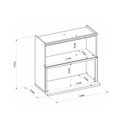 Ver imagem 2 de Armário Aéreo P/ Cozinha Selene C/ 1 Porta C/ Nicho Microondas 80cm Jequitiba/off White Fosco -