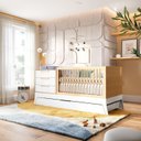 Ver imagem 1 de Berço 5 em 1 Grow Up Branco com Carvalho - Quater