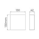 Ver imagem 2 de Arandela Stella Ice Quadrada Led 13cm Ip65 7,5w Bivolt Branco - 3000k - Luz Amarela