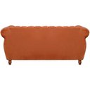 Ver imagem 4 de Sofá Chesterfield 3 Lugares Realeza Vintage Retrô Veludo Terracota