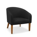 Ver imagem 5 de Poltrona Sala Decorativa Kit 2 Stella Pé Madeira Trapézio Castanho Sintético D03 - D’Rossi