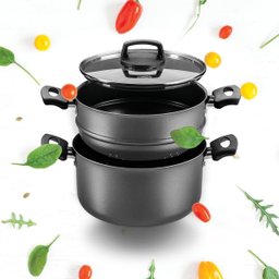 Panela a Vapor Cozivapor N 20 3 em 1 Antiaderente 3,2 L Grafite Mta - 2