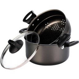 Panela a Vapor Cozivapor N 20 3 em 1 Antiaderente 3,2 L Grafite Mta - 3