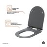 Assento Termofixo com Soft Close para Vaso Sanitário Amazonita Pingoo.casa - Cinza - 6