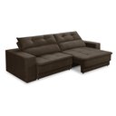 Ver imagem 4 de Sofá Retrátil e Reclinável 3 Lugares 2,10m com Molas Emily Suede Adonai Estofados