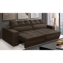 Ver imagem 1 de Sofá Retrátil e Reclinável 3 Lugares 2,10m com Molas Emily Suede Adonai Estofados