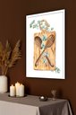 Ver imagem 1 de Quadro Decorativo Tábua Talher Folhas Cozinha - 70x50cm:moldura Branca