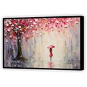 Ver imagem 6 de Quadro Decorativo Abstrato Canvas Moldura Filete Guarda Chuva Proteção Flor Gg
