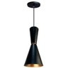 Lustre Pendente Cone Moderno Mesa Balcão Preto Iluminar Ambiente - 1
