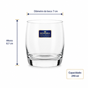 Ver imagem 3 de Jogo 6 Copos de Cristal Bohemia Ideal Titanium 290 ml para Whisky