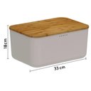 Ver imagem 3 de Porta Pão com Tampa Migalheira Caixa Alimentos 33cm Doces Salgados ou Organizador