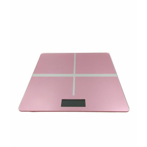 Balança Corporal Digital 180kg para Academia Casa Banheiro:Rosa