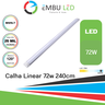 Luminaria Calha Linear 72w 240cm 6500k Bivolt - Embuled - 2