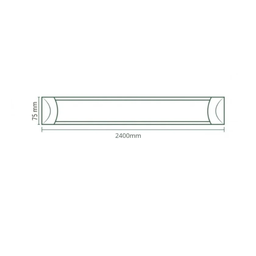 Luminaria Calha Linear 72w 240cm 6500k Bivolt - Embuled - 4