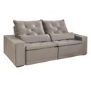 Ver imagem 2 de Sofá Retrátil e Reclinável 5 Lugares Valência Evidence Suede Capuccino