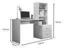 Ver imagem 3 de Escrivaninha para Quarto com 3 Nichos e 2 Gavetas