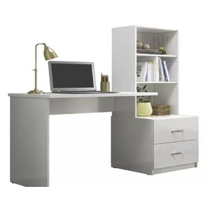 Escrivaninha Cristal para Quarto com 3 Nincho - Peternella