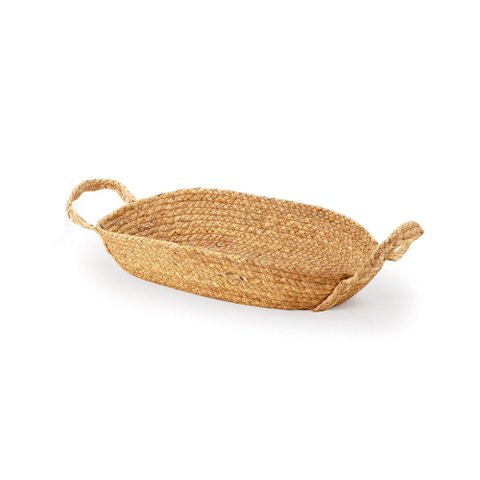 Centro de Mesa Decorativo Oval em Fibra Natural 48cm 15462P Mart