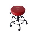 Ver imagem 2 de Mocho Estética com Base de Ferro com Apoio de Pé com Rodízio Corano Vermelho