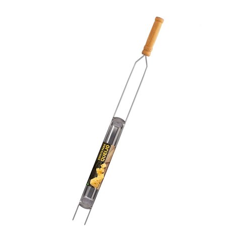 Espeto para Queijo e Pão de Alho Inox 75 cm - Grilazer