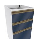 Ver imagem 5 de Balcão 3 Gavetas Kappesberg Celeste 100% Mdf Branco-azul Profundo 40cm